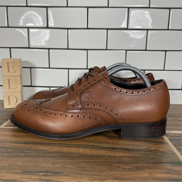Brooks Brothers 1818 Wingtip Mens Size Shoes Brown Leather